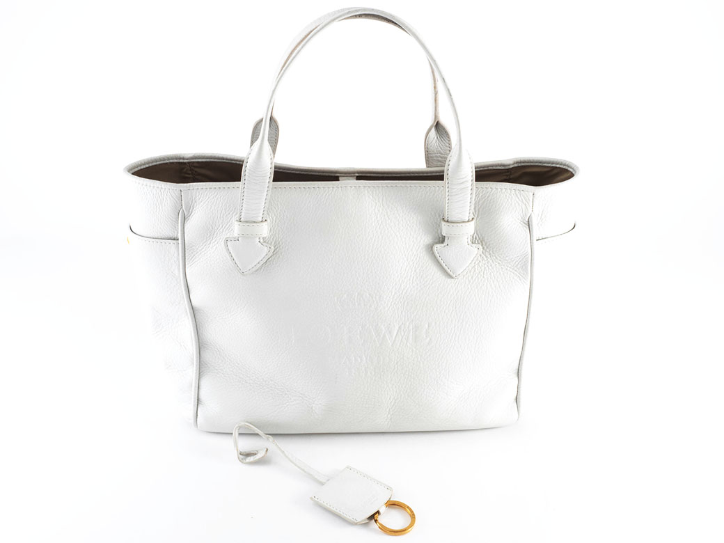 LOEWE（ロエベ） ヘリテージ トートバッグ 290811 レザー ホワイト