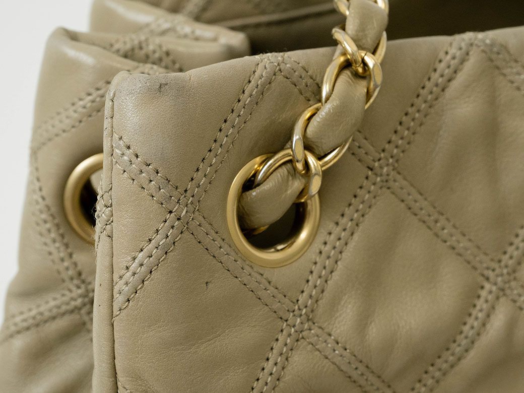 シャネル ビコローレ チェーンショルダー ショルダーバッグ ベージュ