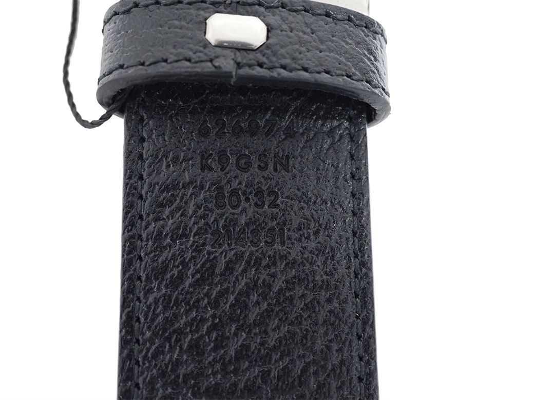 GUCCI（グッチ） スクエアG バックル リバーシブル ベルト 35mm 80cm