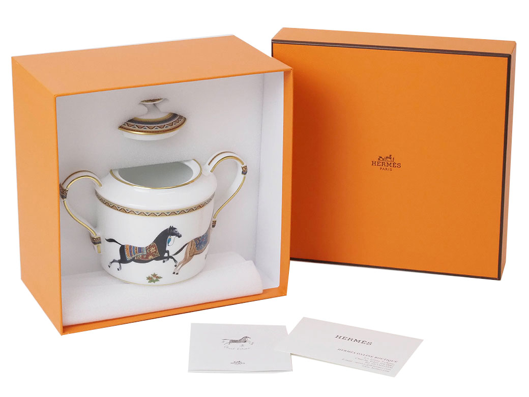 HERMES（エルメス） シュガーポット シュヴァルドリアン 砂糖入れ 小物