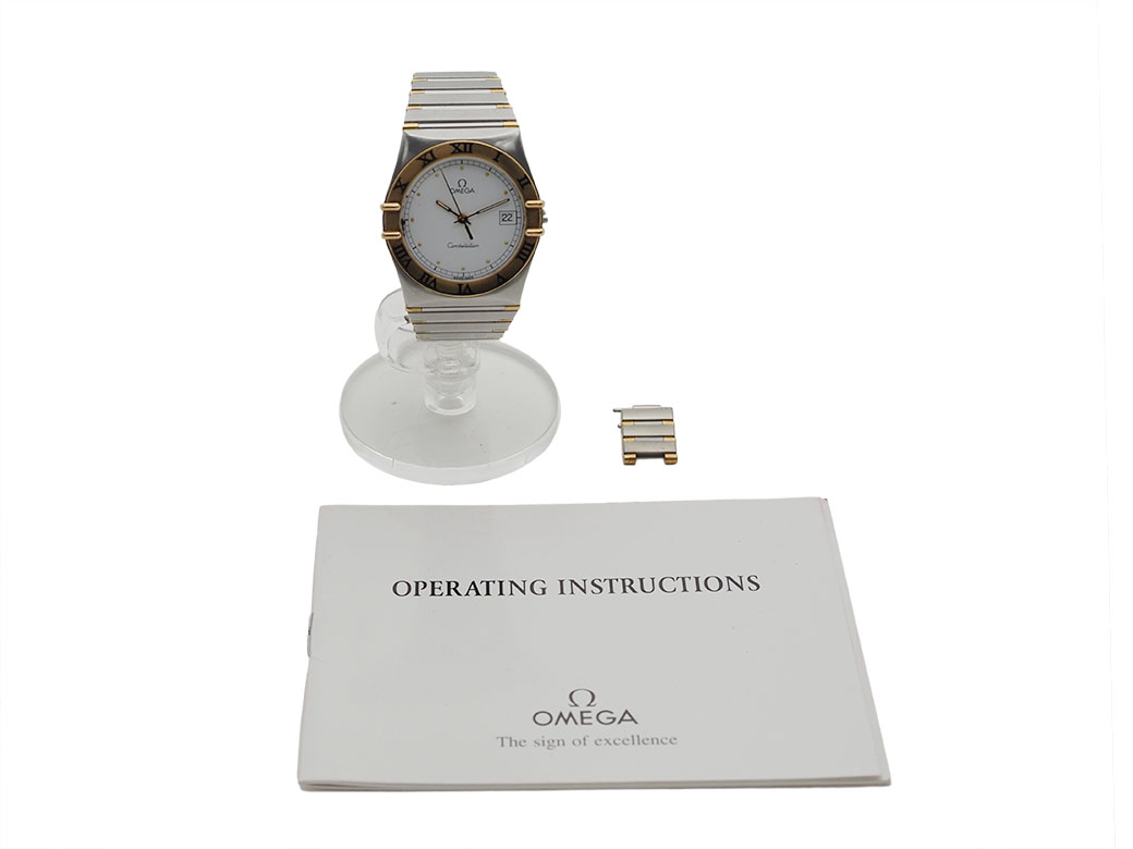 オメガ コンステレーション デイト 腕時計 1310.20 イエローゴールドx