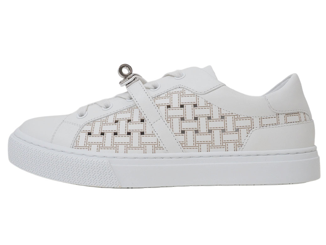 HERMES（エルメス） スニーカー レディース 37 24cm デイ 靴 ホワイト