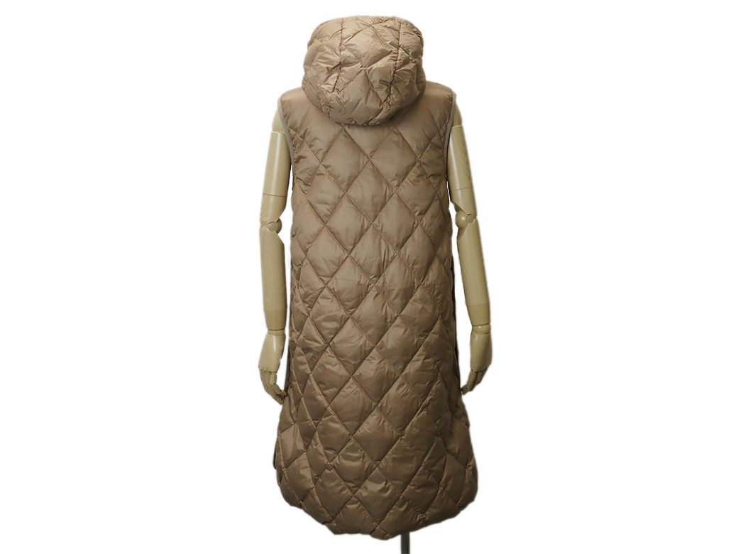 マックスマーラ ザキューブ キルティング ロング ジレ ダウンベスト