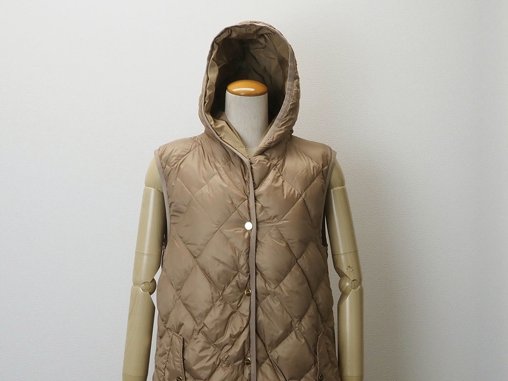 マックスマーラ ザキューブ キルティング ロング ジレ ダウンベスト