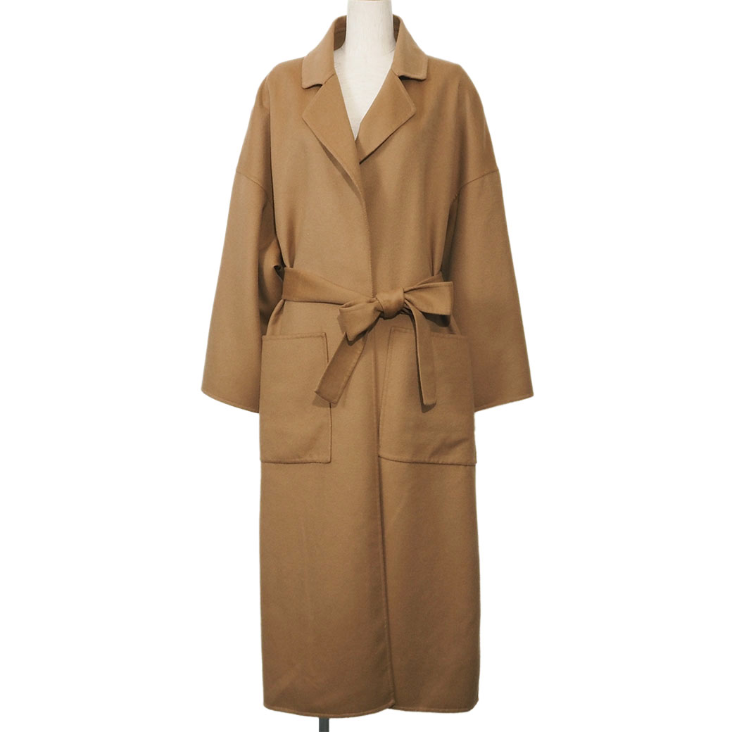 ロエベ ウール カシミヤ ラップコート アウター キャメル S2281141PA