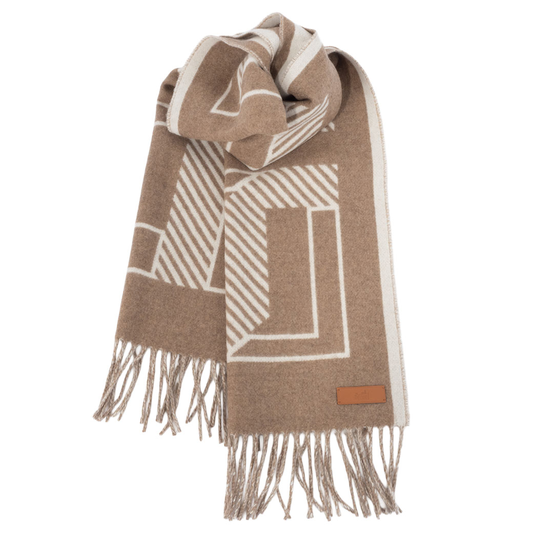 HERMES（エルメス） カシミアマフラー レトルオカレ ピュスx