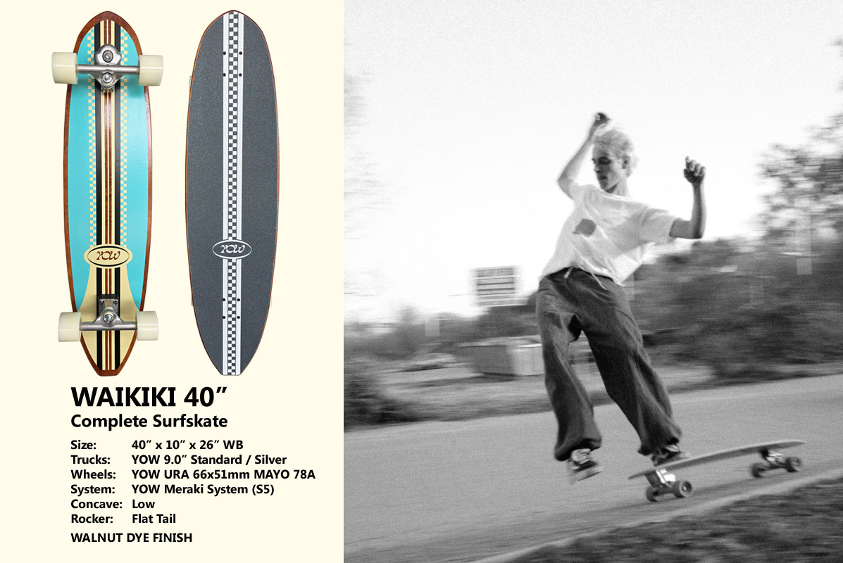 2025 YOW SKATE WAIKIKI 40インチ ヤウ ワイキキ サーフスケート