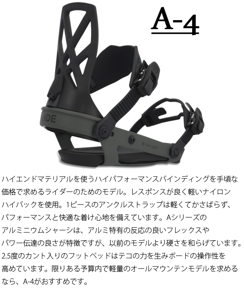 即出荷 23-24 RIDE/ライド A-4 エーフォー メンズ レディース
