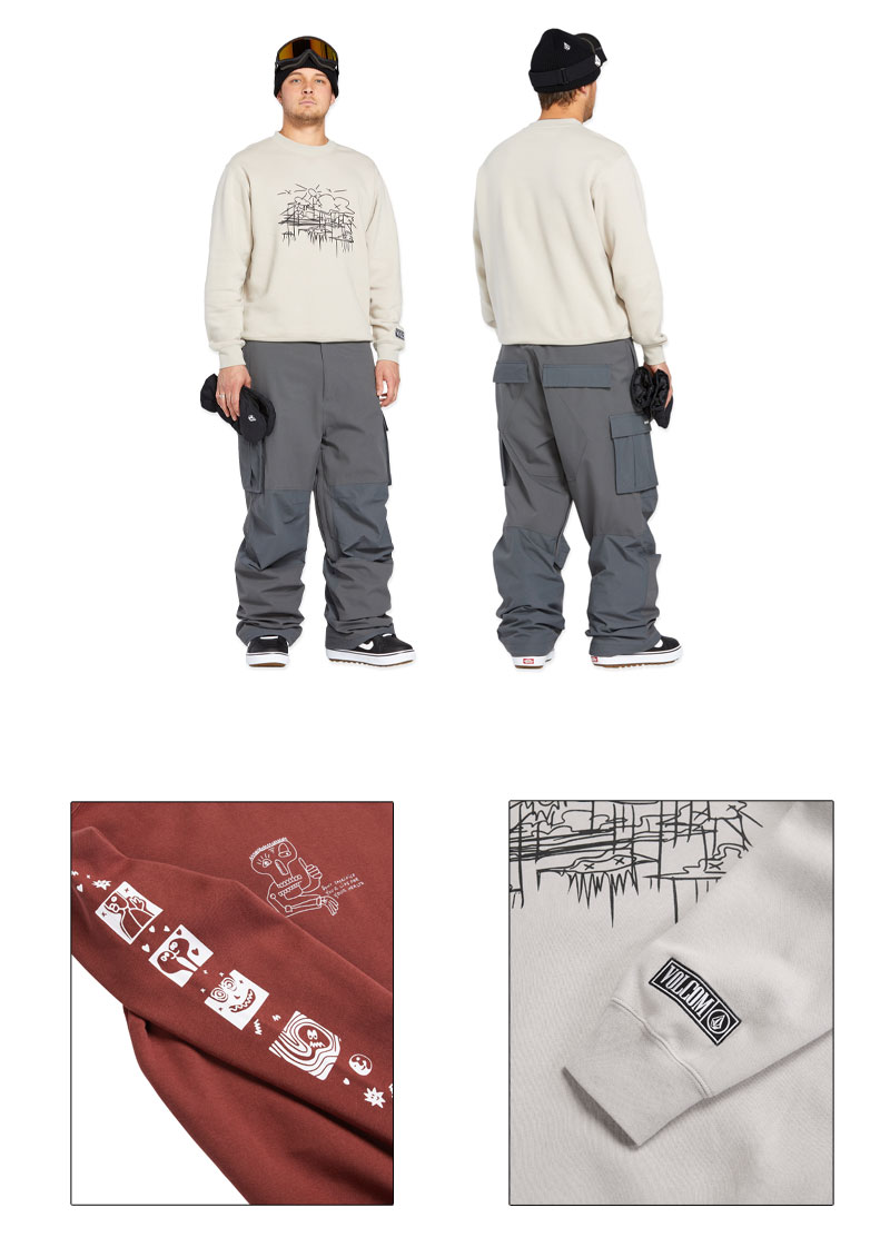 VOLCOM（ボルコム） 24-25 VOLCOM/ボルコム ESSENTIAL crew 着用説明