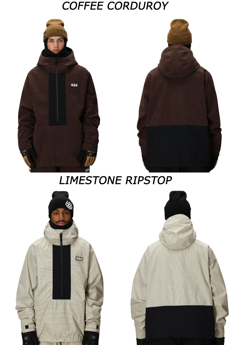 25-26 SIX EIGHT SIX/686 GHOST 2.5L anorak メンズ レディース 防水