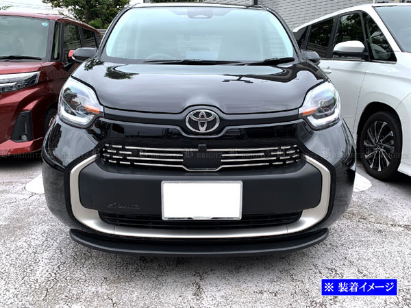 シエンタ MXPC10G MXPL10G 超鏡面 ステンレス メッキ フロント