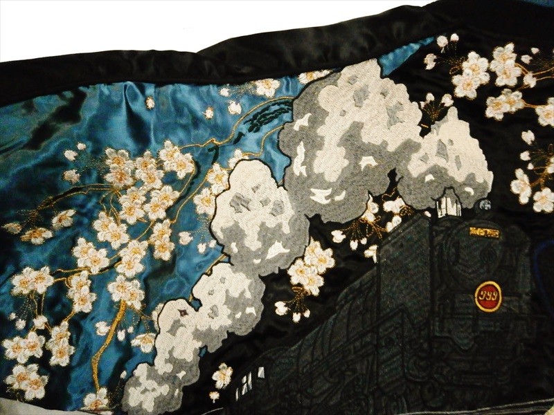 絡繰魂×銀河鉄道999 コラボ 40周年記念 スカジャン 291026 総刺繍