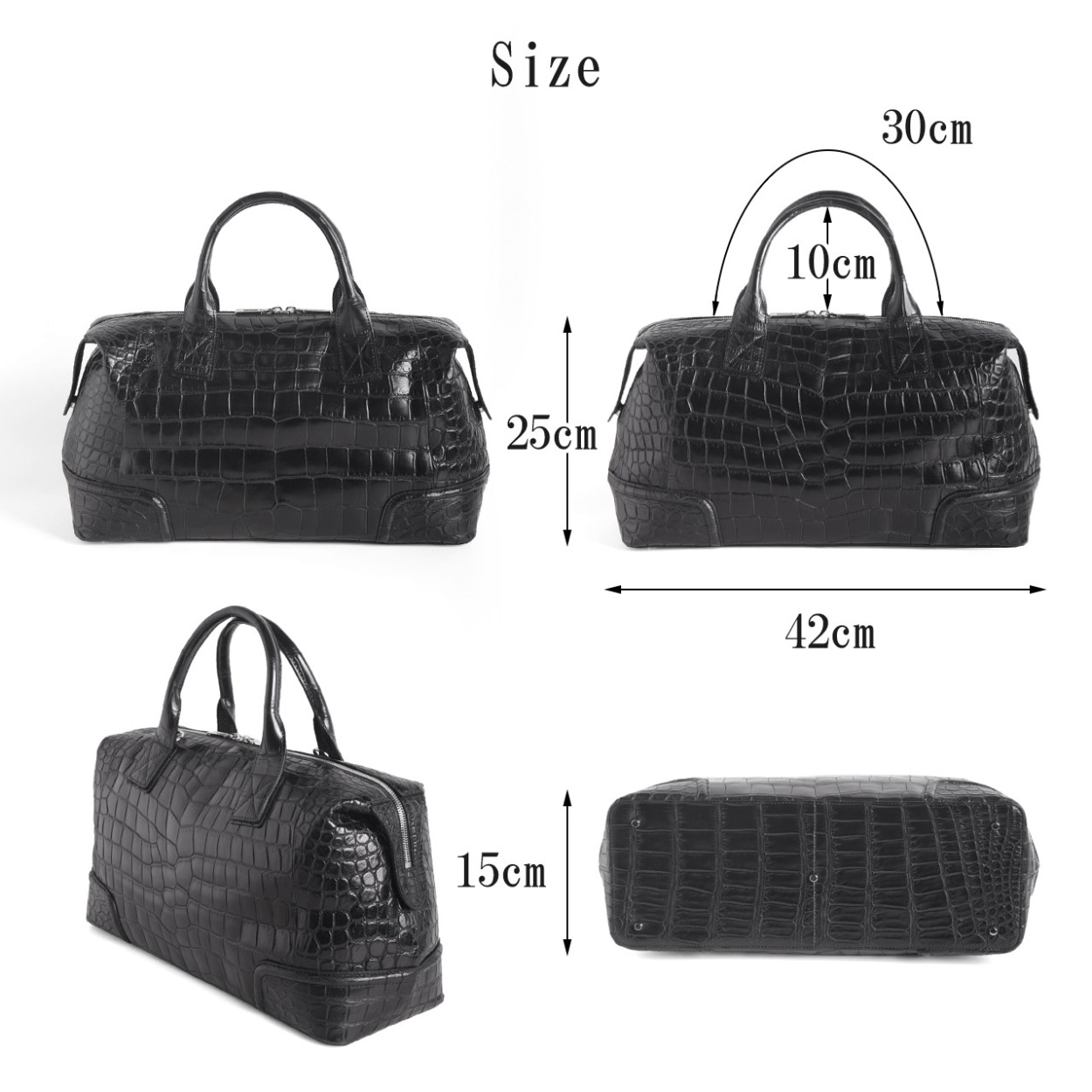 sankyo shokai（三京商会） ［1点限り］ クロコダイル メンズ ボストン