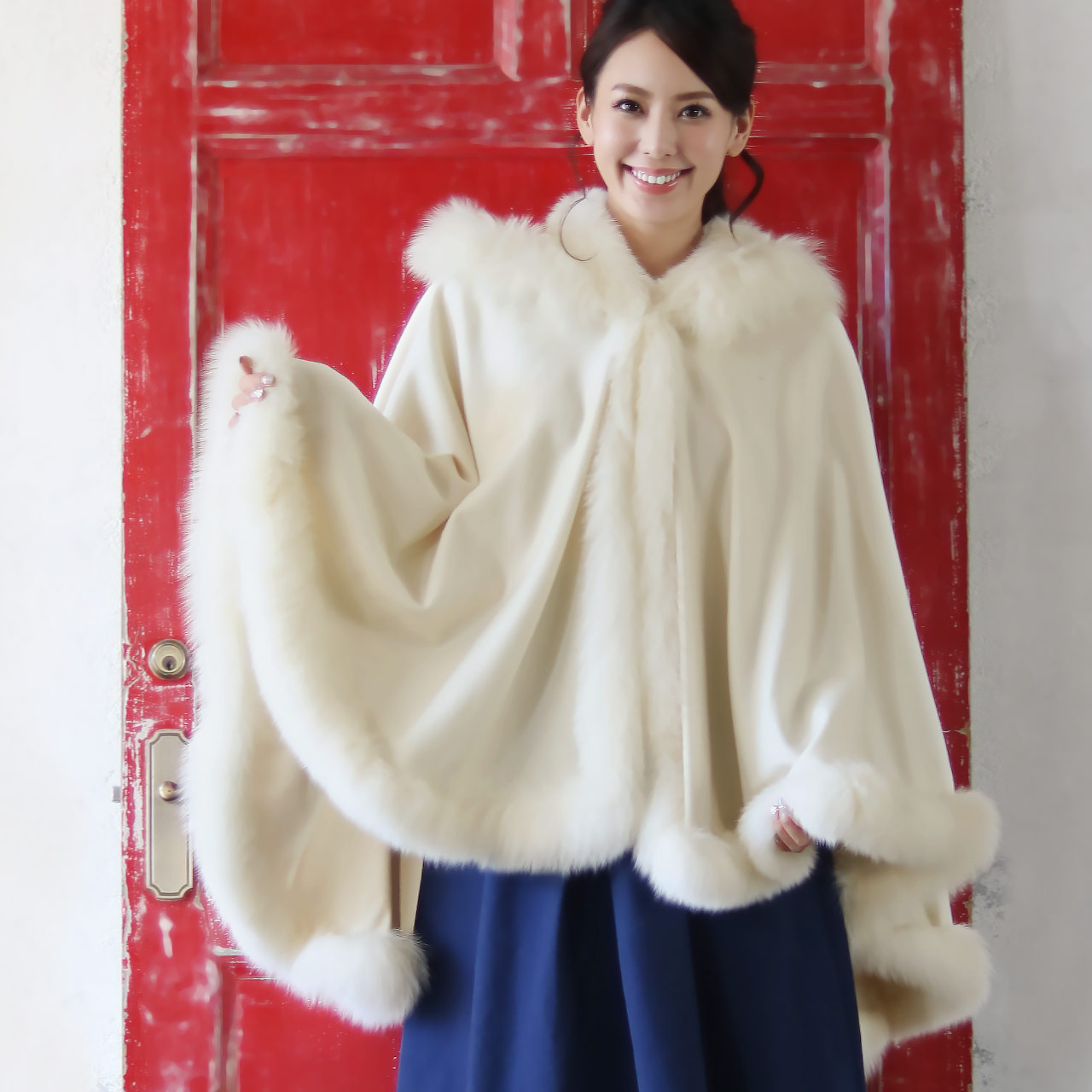 Filomo（フィローモ） [10%offクーポン]カシミヤ ケープ レディース 秋