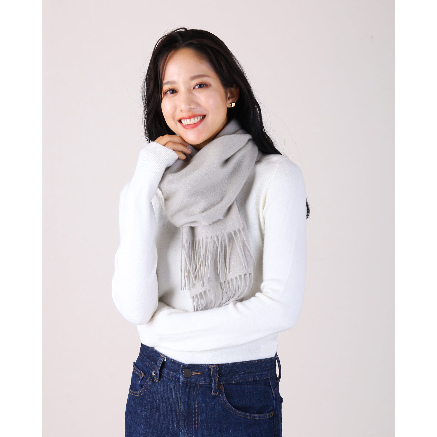 sankyo shokai（三京商会） カシミヤ マフラー 無地 カシミヤ100