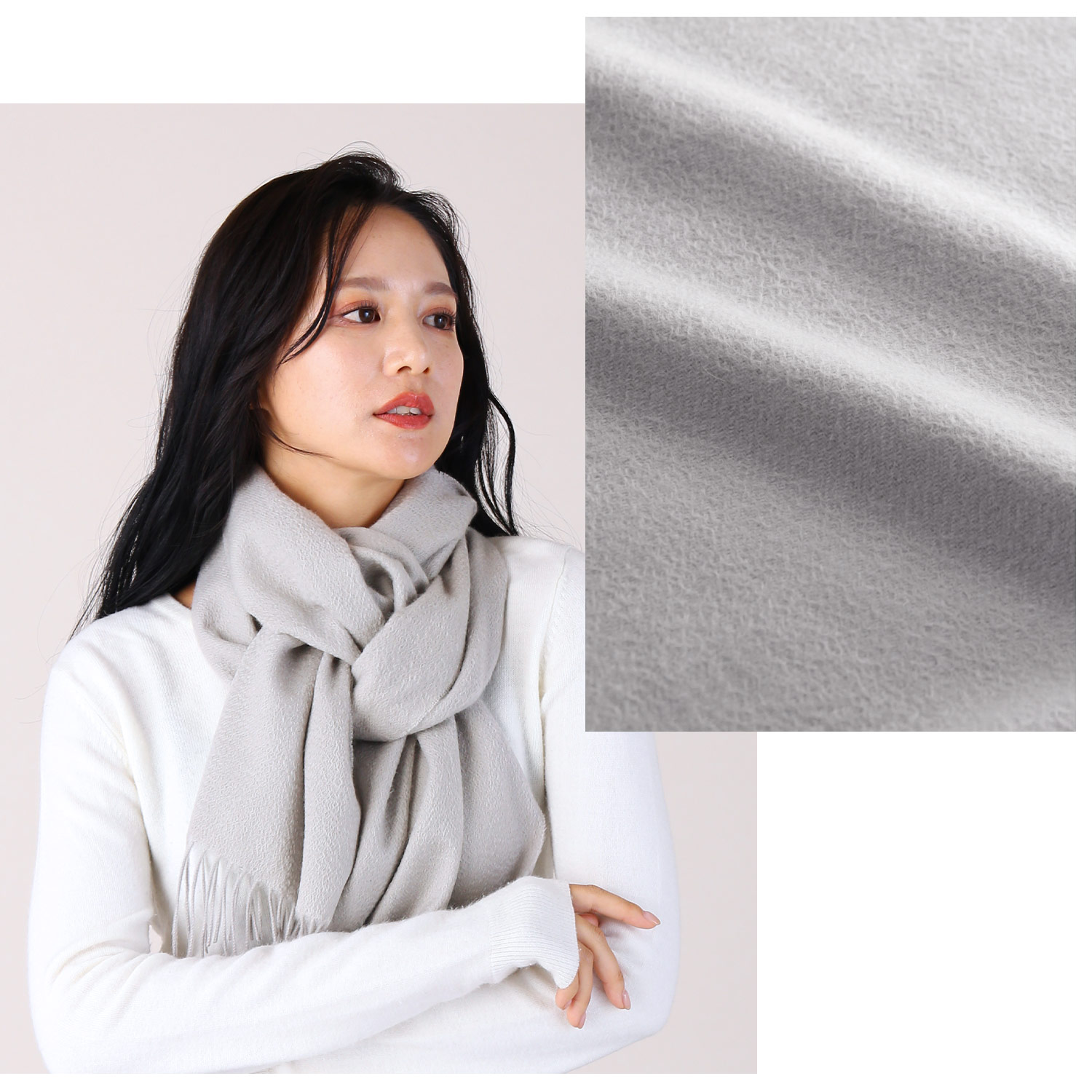 sankyo shokai（三京商会） カシミヤ マフラー 無地 カシミヤ100