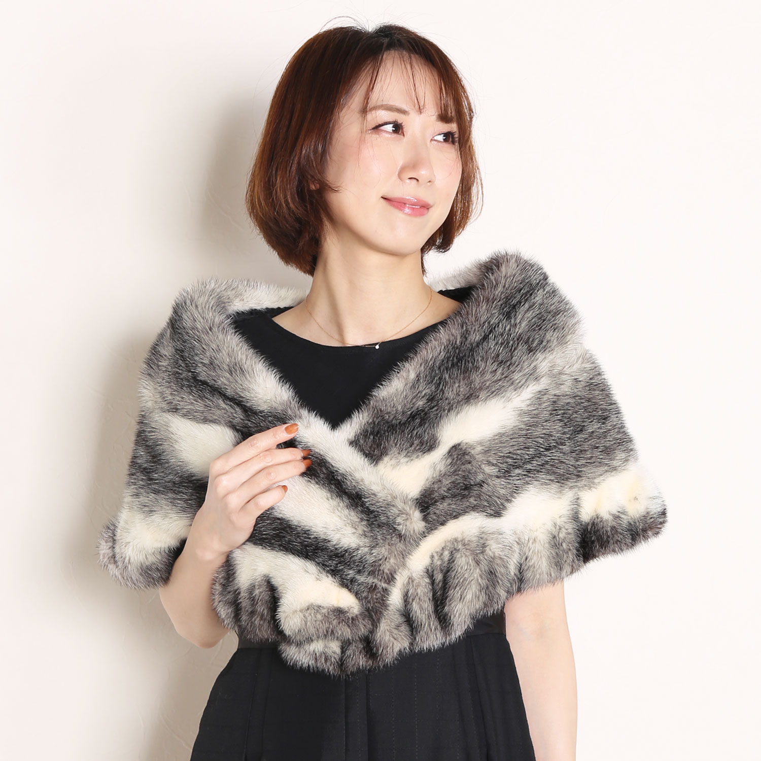 sankyo shokai（三京商会） ［期間限定価格］ミンク ケープ フリル