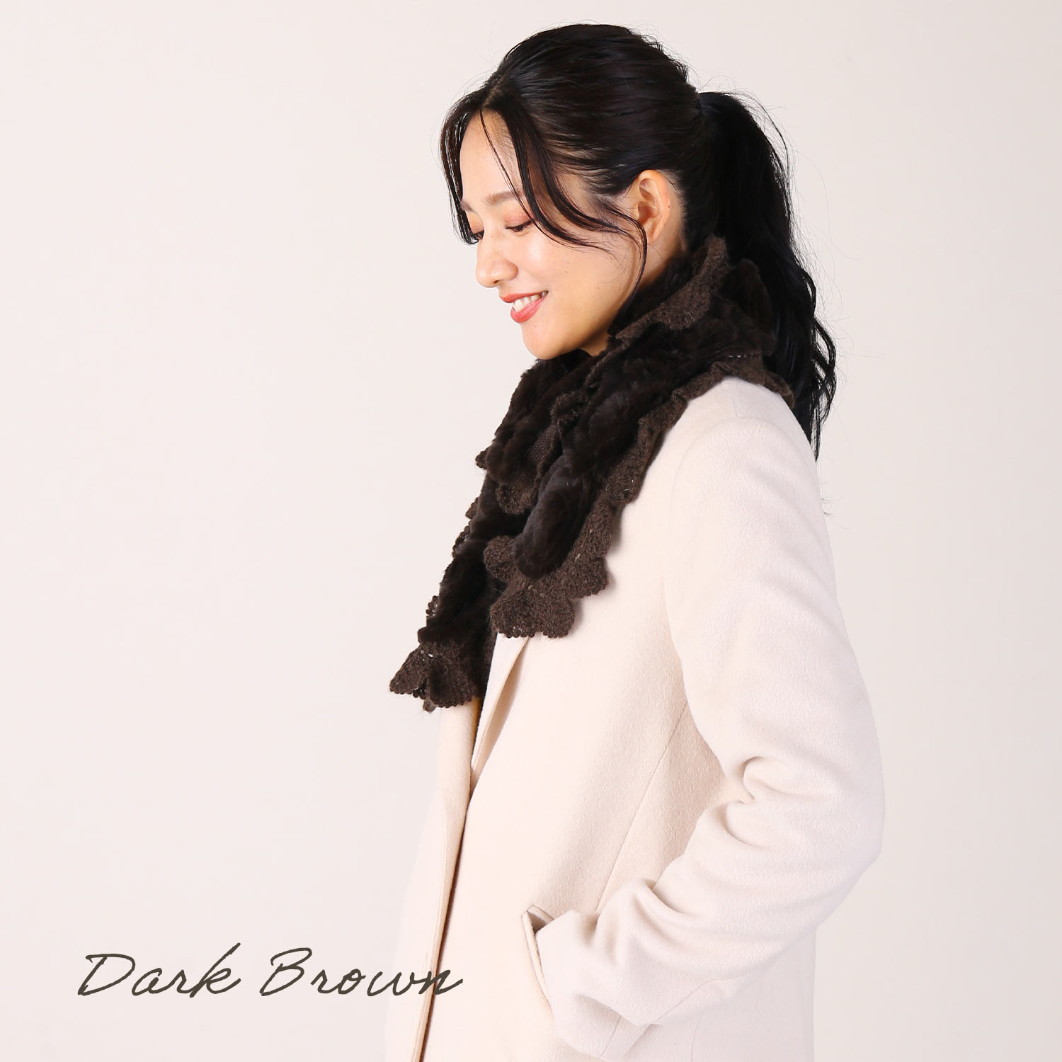 sankyo shokai（三京商会） ［期間限定価格］ラビット ファー編込み