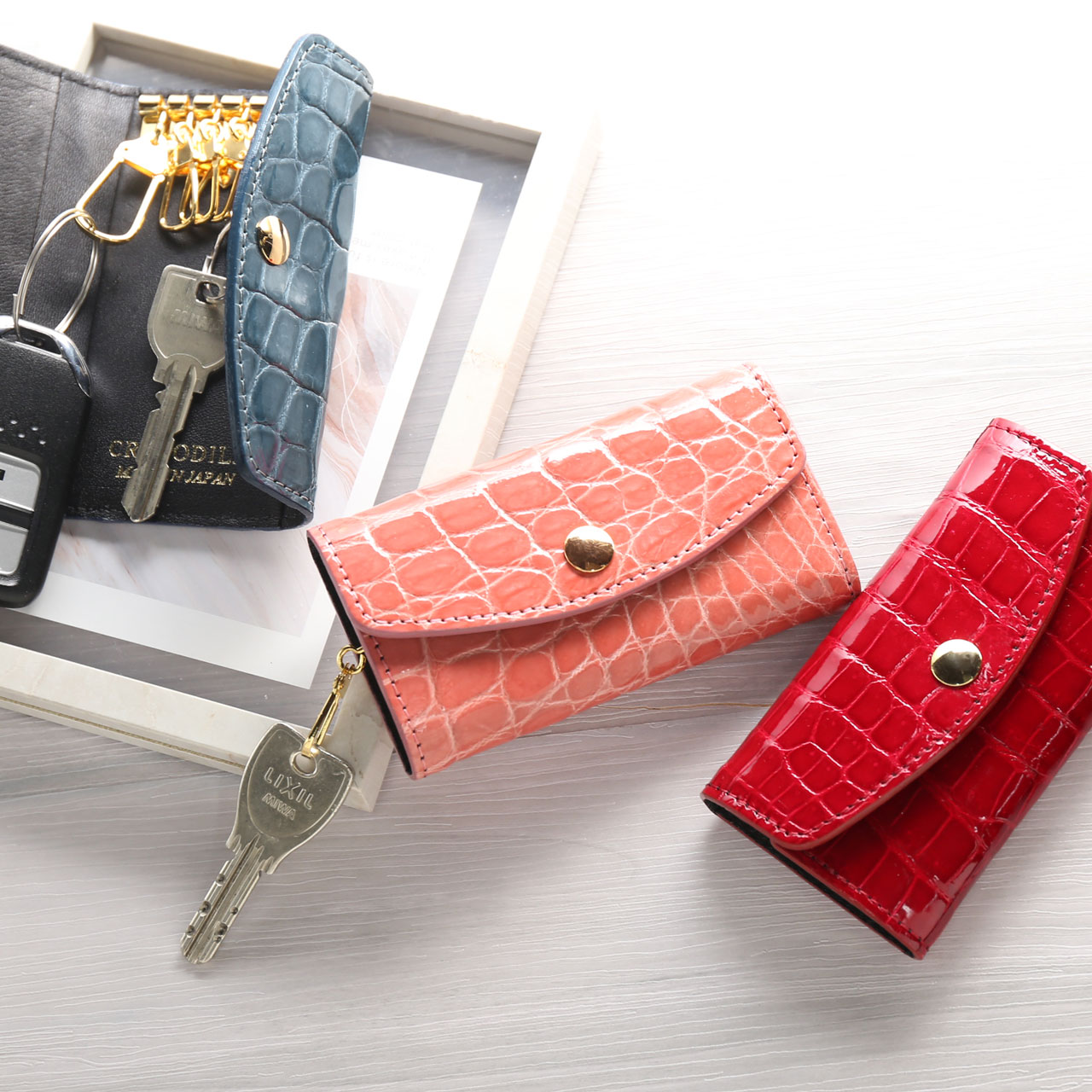 sankyo shokai（三京商会） [10%offクーポン]クロコダイル キーケース