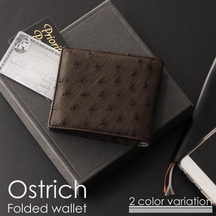 sankyo shokai（三京商会） [10%offクーポン]オーストリッチ 2つ折り