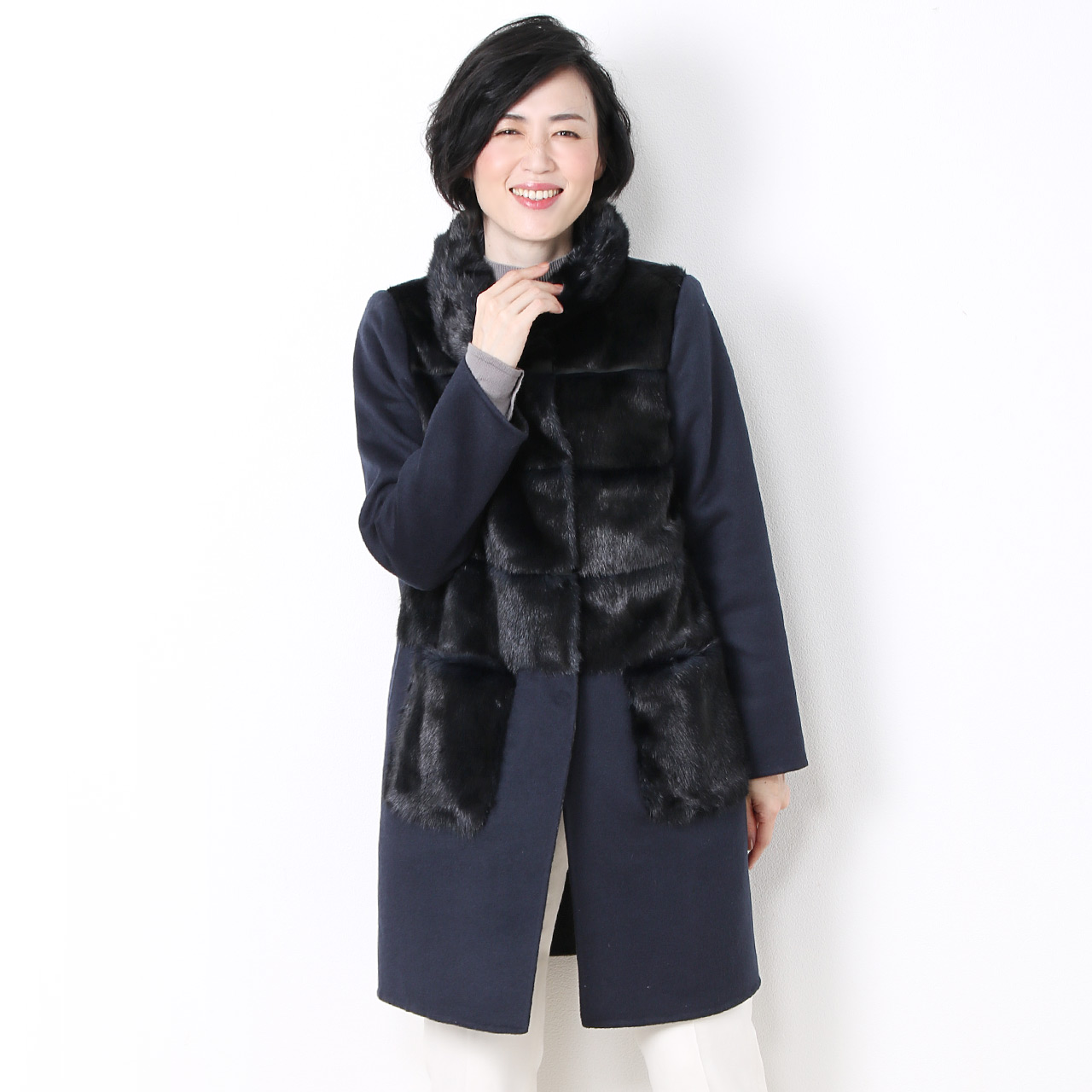 sankyo shokai（三京商会） ［期間限定価格］ミンク＆ カシミヤ 混