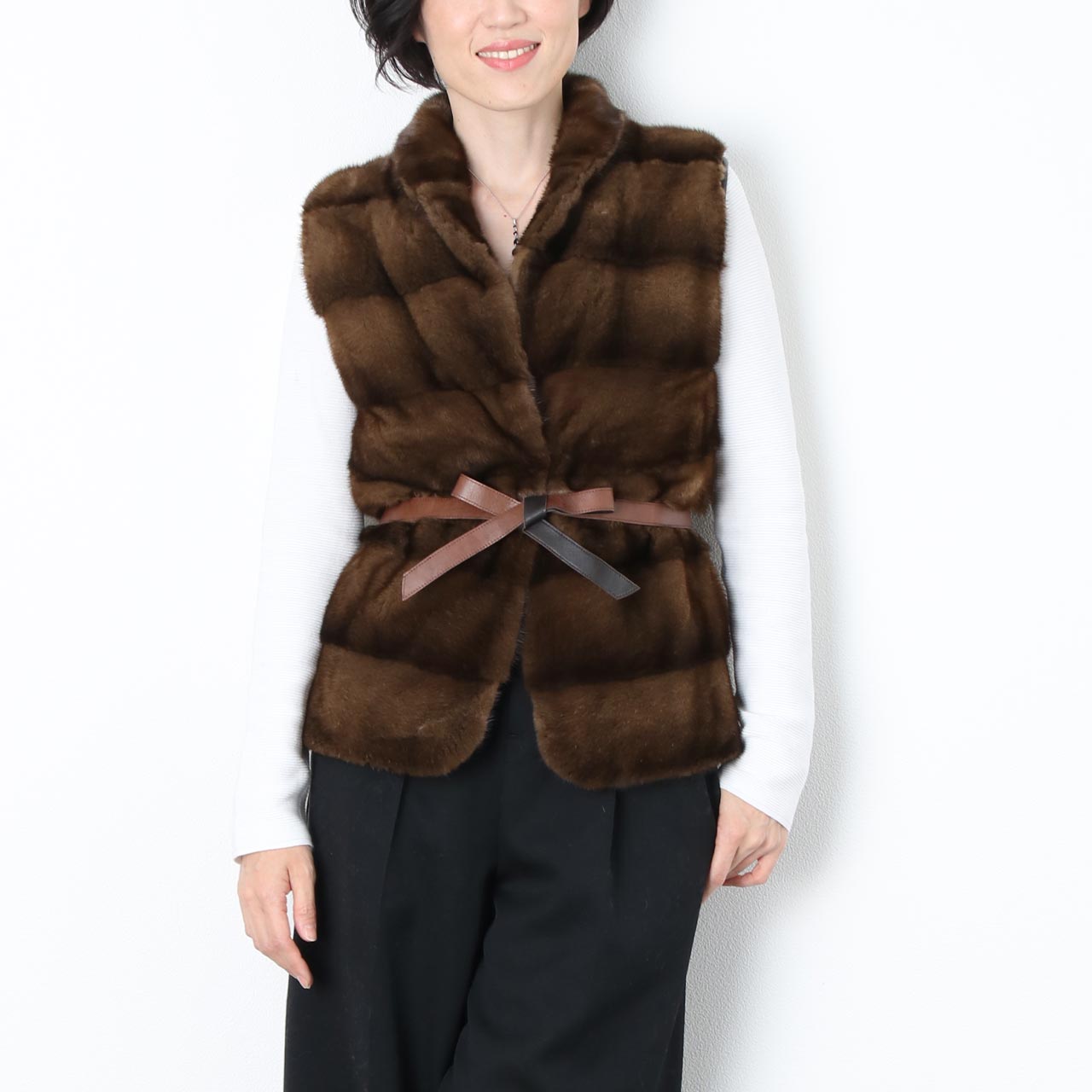 sankyo shokai（三京商会） ［期間限定価格］ミンク ラム革 カシミヤ