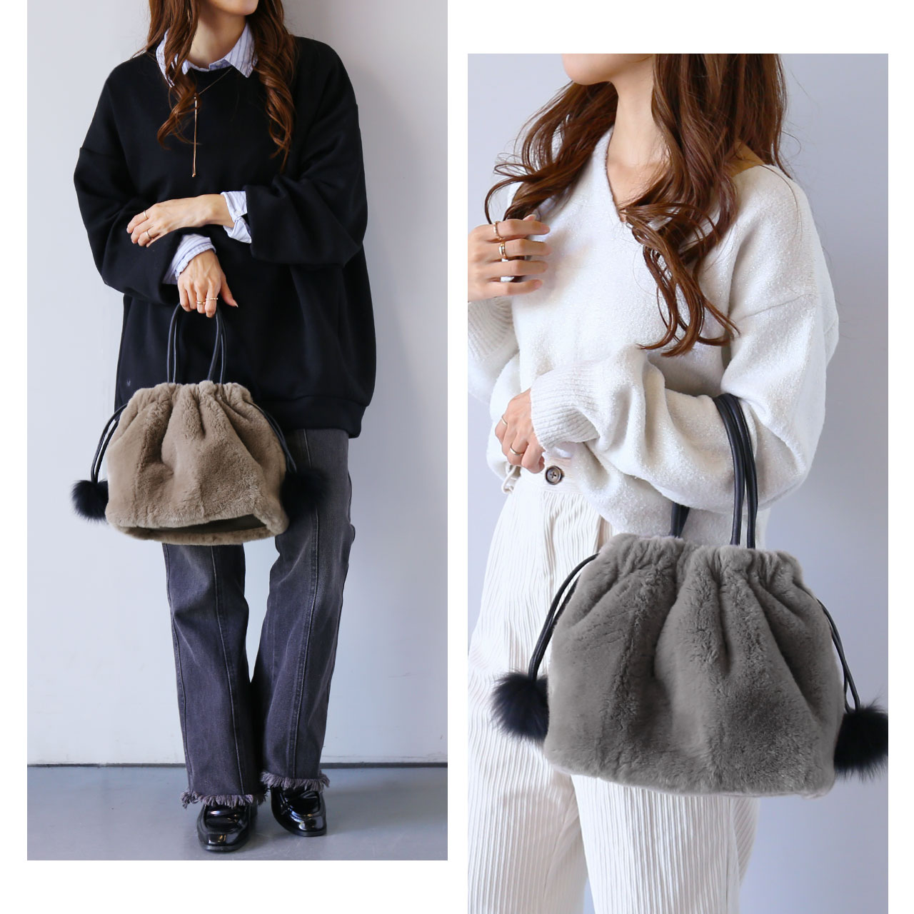 sankyo shokai（三京商会） [5%offクーポン]レッキス ファーバッグ