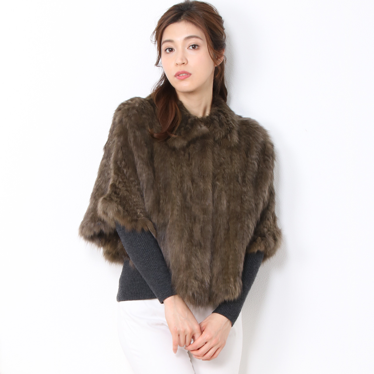 sankyo shokai（三京商会） ［期間限定価格］毛皮/ファー ポンチョ