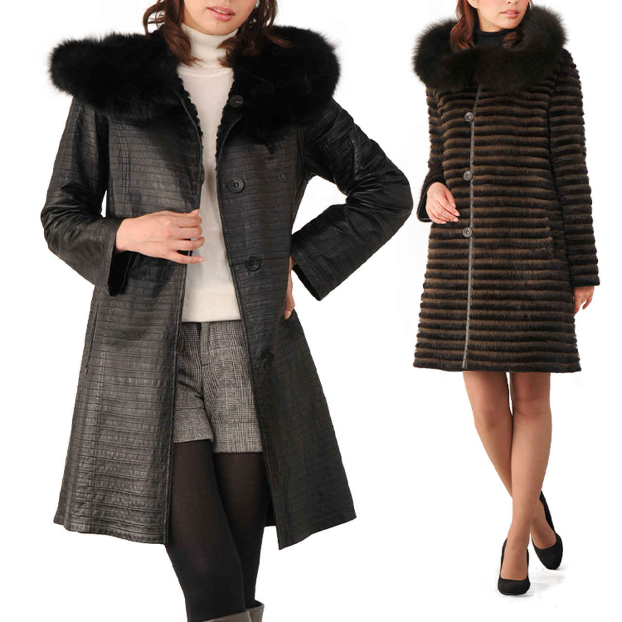 sankyo shokai（三京商会） ［期間限定価格］毛皮/ラム＆ミンク