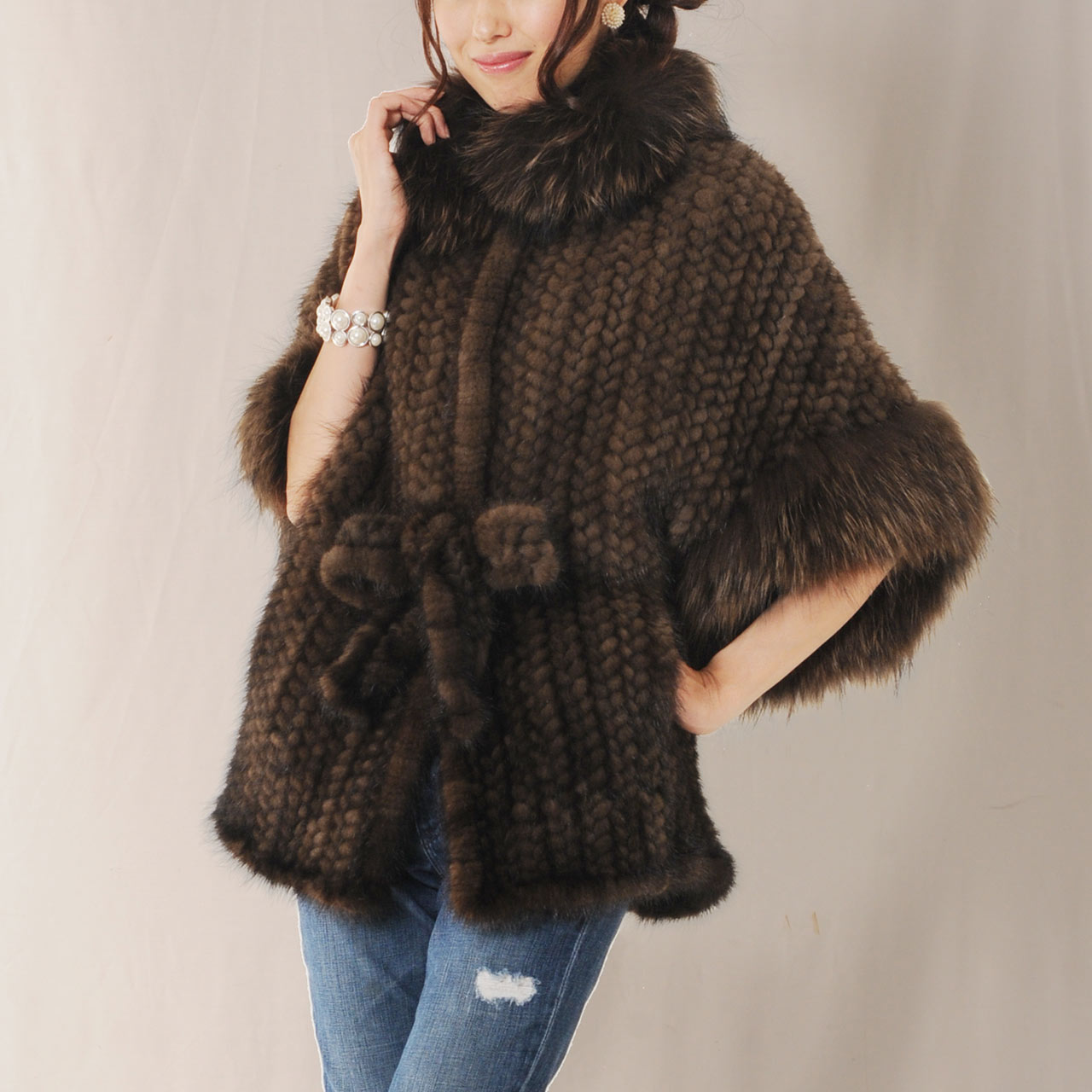 sankyo shokai（三京商会） ［期間限定価格］毛皮/ミンク 編み込み