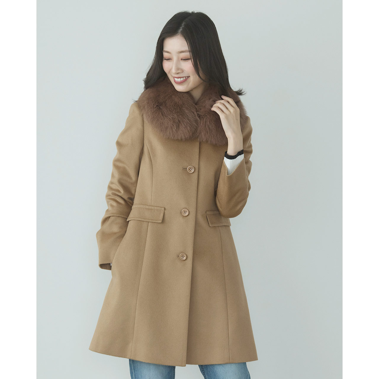 sankyo shokai（三京商会） カシミヤ コート レディース カシミヤ100