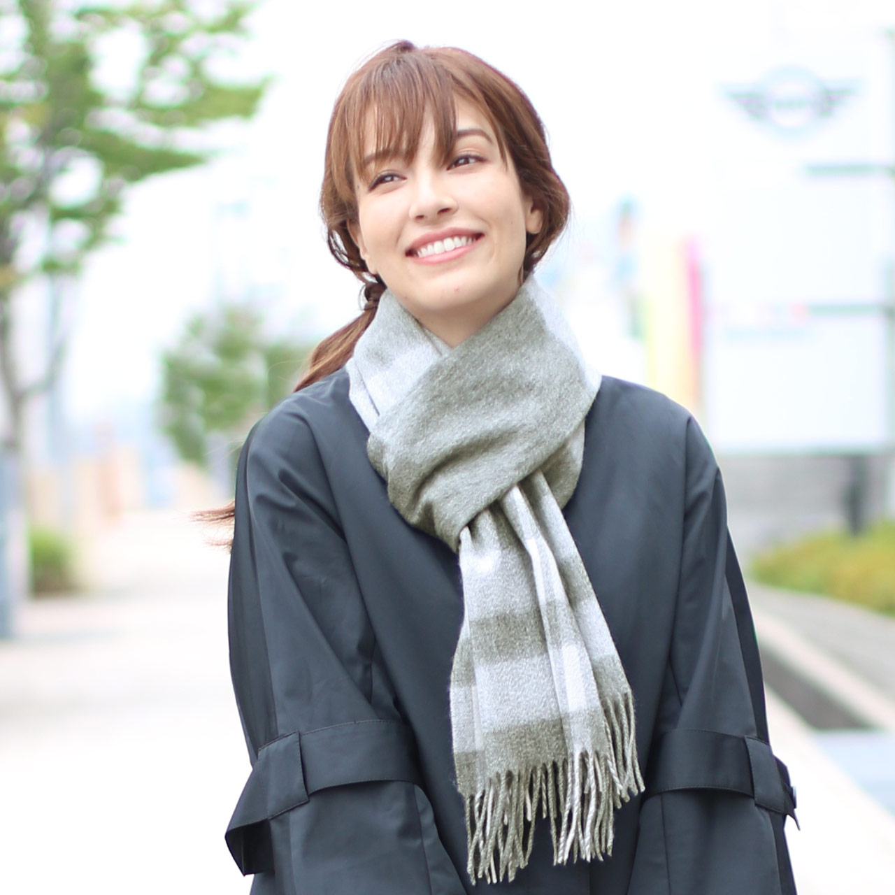 Filomo（フィローモ） カシミヤ マフラー チェック レディース