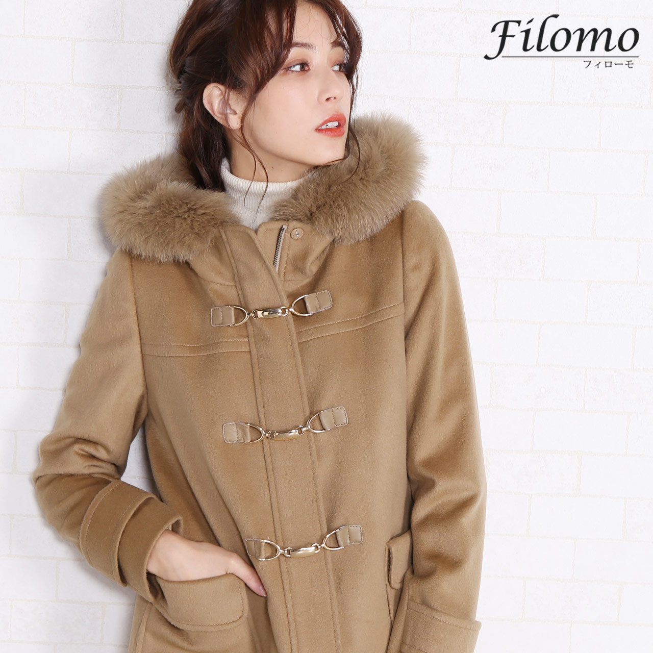 Filomo（フィローモ） カシミヤ ブレンド ダッフル コート レディース