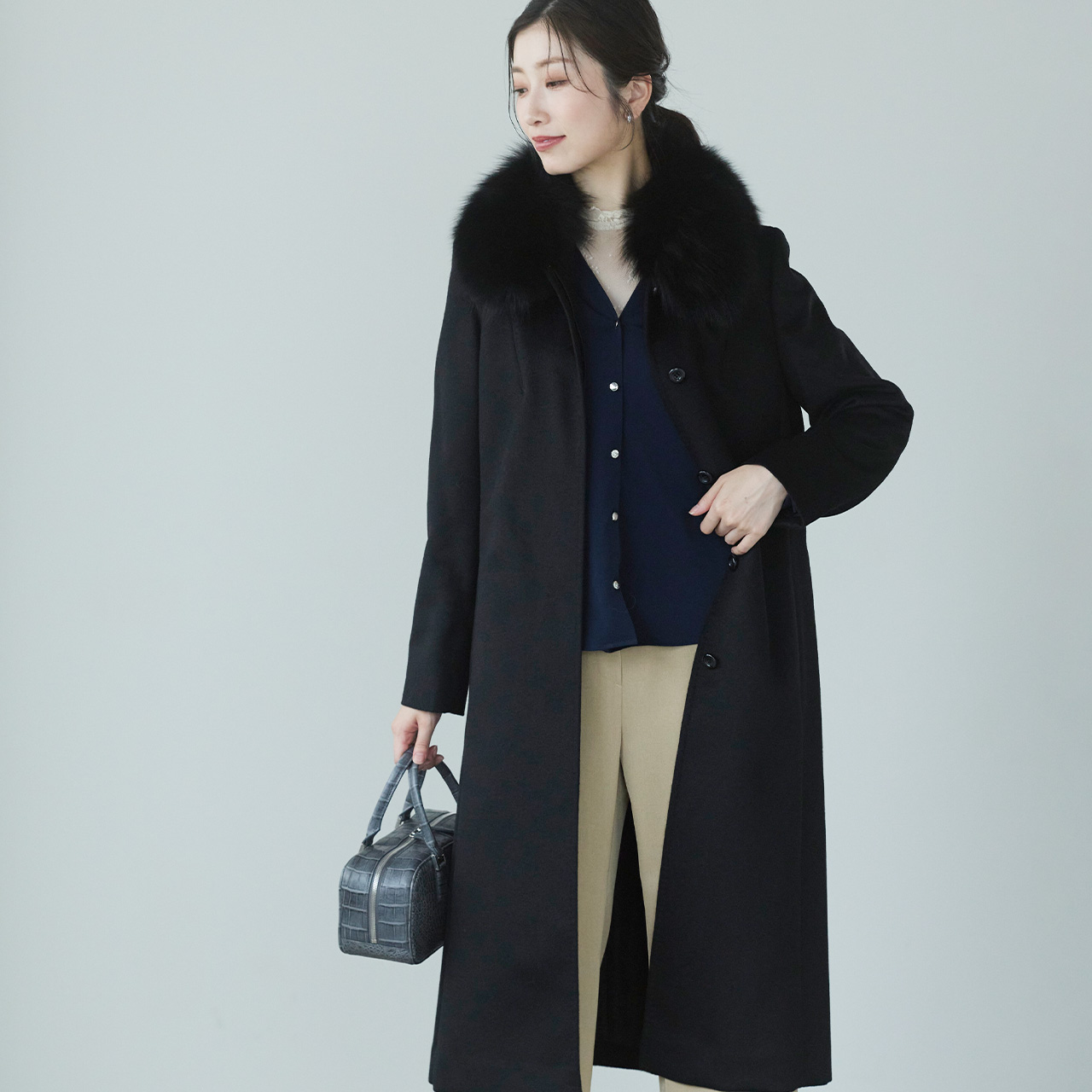 sankyo shokai（三京商会） [10%offクーポン]カシミヤ ロング コート