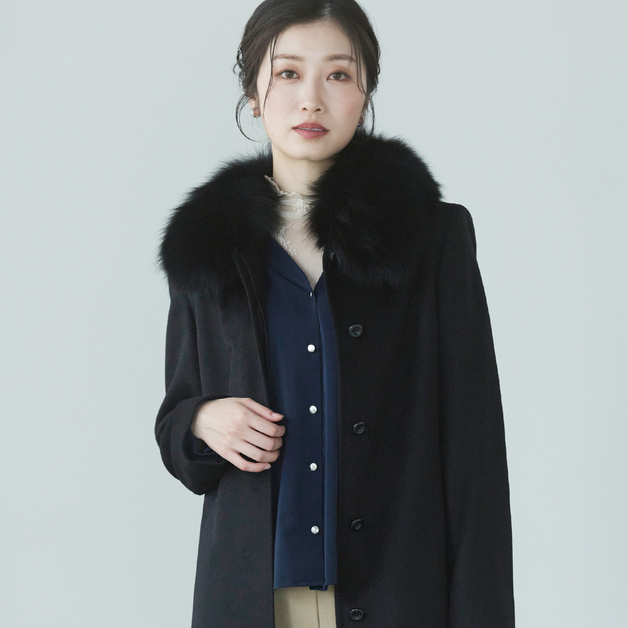 sankyo shokai（三京商会） [10%offクーポン]カシミヤ ロング コート