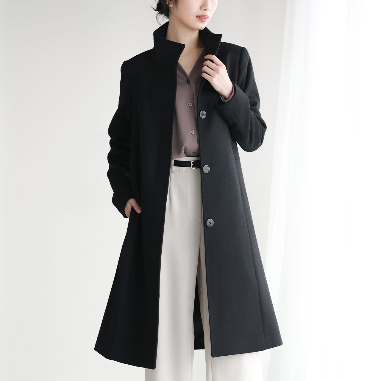 Filomo（フィローモ） コート レディース きれいめ ロング スタンド