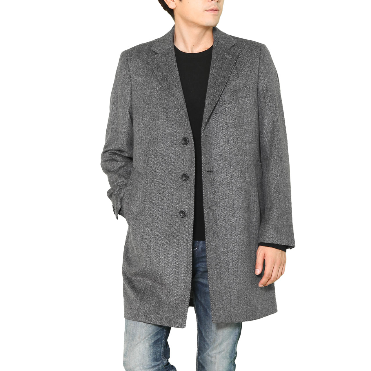 HALEINE（アレンヌ） [10%offクーポン]チェスターコート メンズ