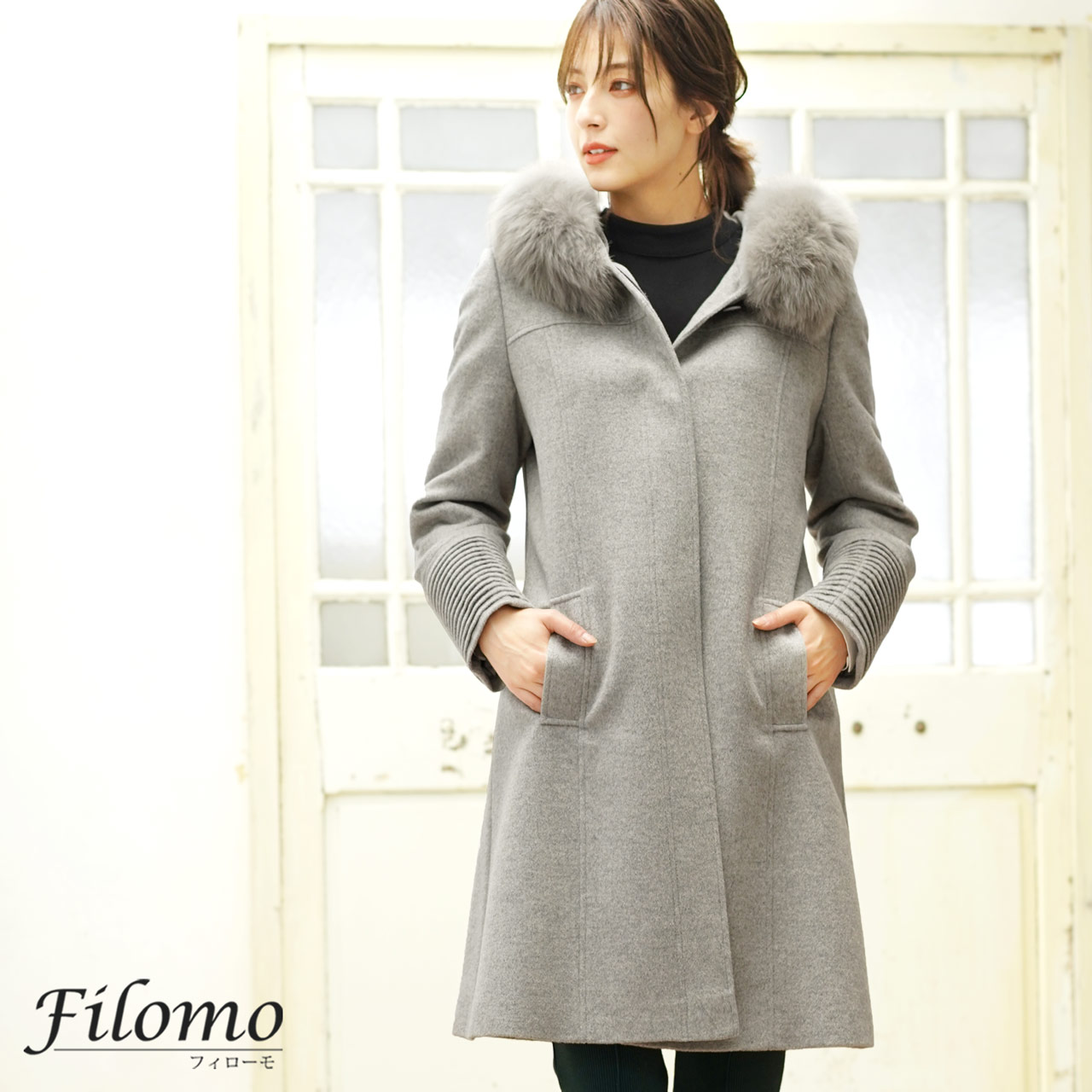 Filomo（フィローモ） [10%offクーポン]カシミヤ ブレンド ロング