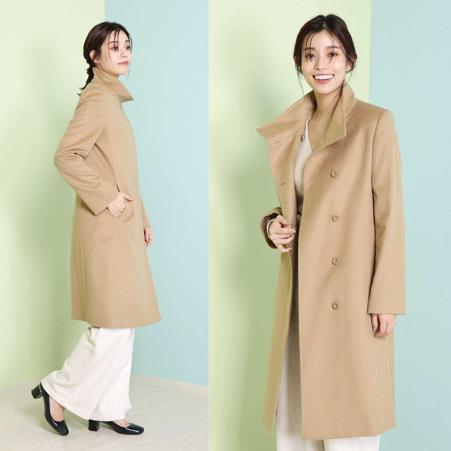 sankyo shokai（三京商会） [10%offクーポン]カシミヤ ブレンド ウール