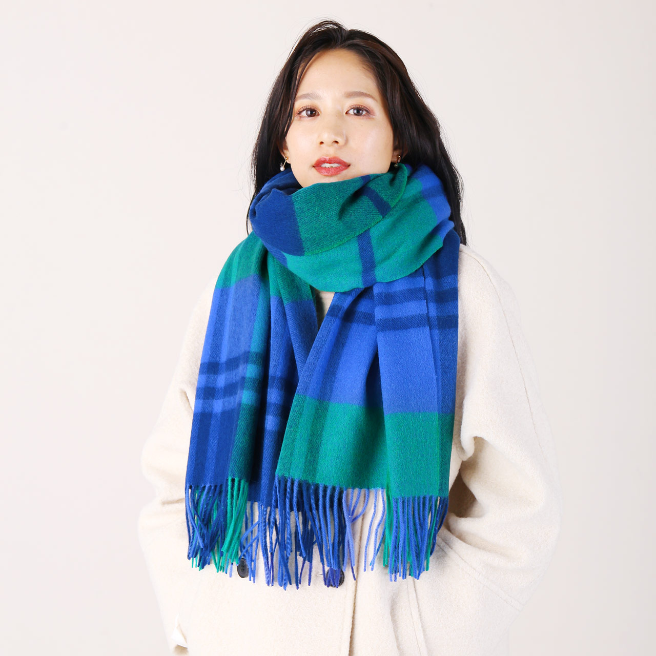 sankyo shokai（三京商会） ［期間限定価格］カシミヤ混 大判ストール