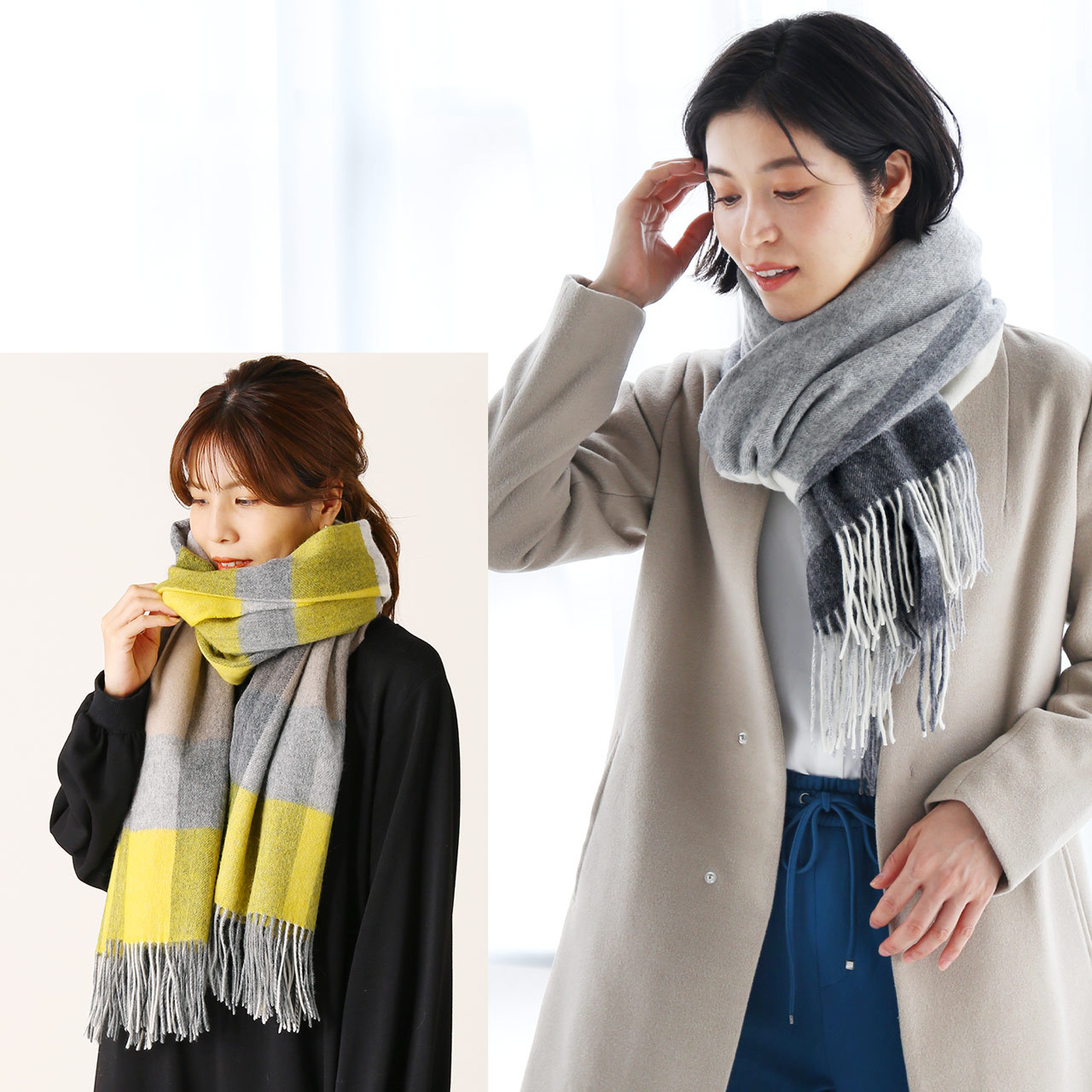 sankyo shokai（三京商会） ［期間限定価格］カシミヤ混 大判ストール