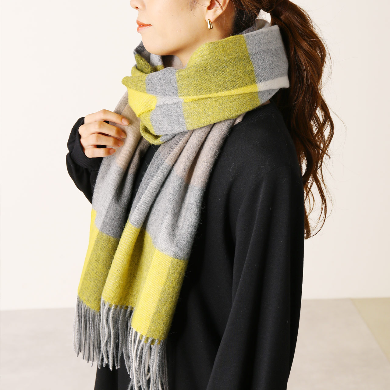 sankyo shokai（三京商会） ［期間限定価格］カシミヤ混 大判ストール