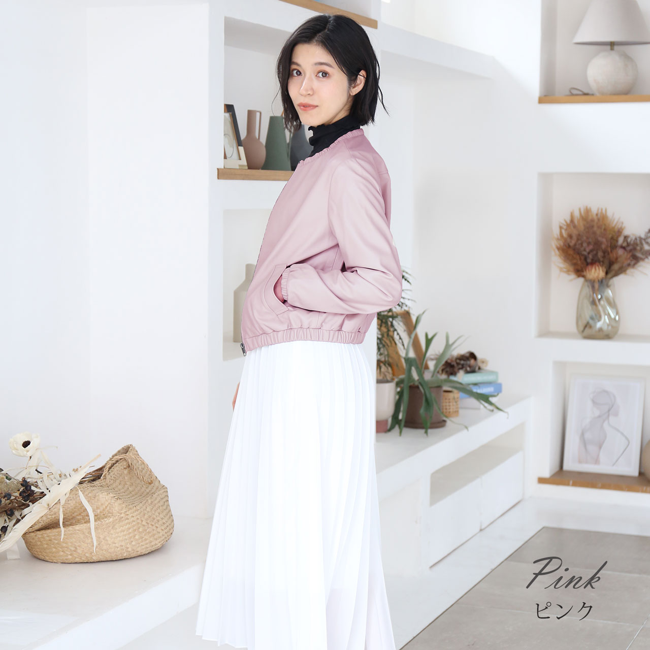 sankyo shokai（三京商会） ラムレザー ジャケット レディース ノー