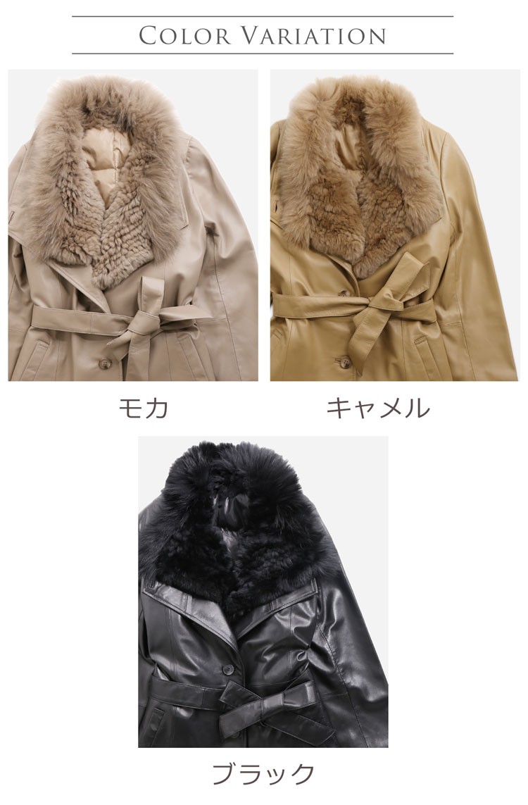 sankyo shokai（三京商会） [28h限定10%off]ラム レザー コート ダウン