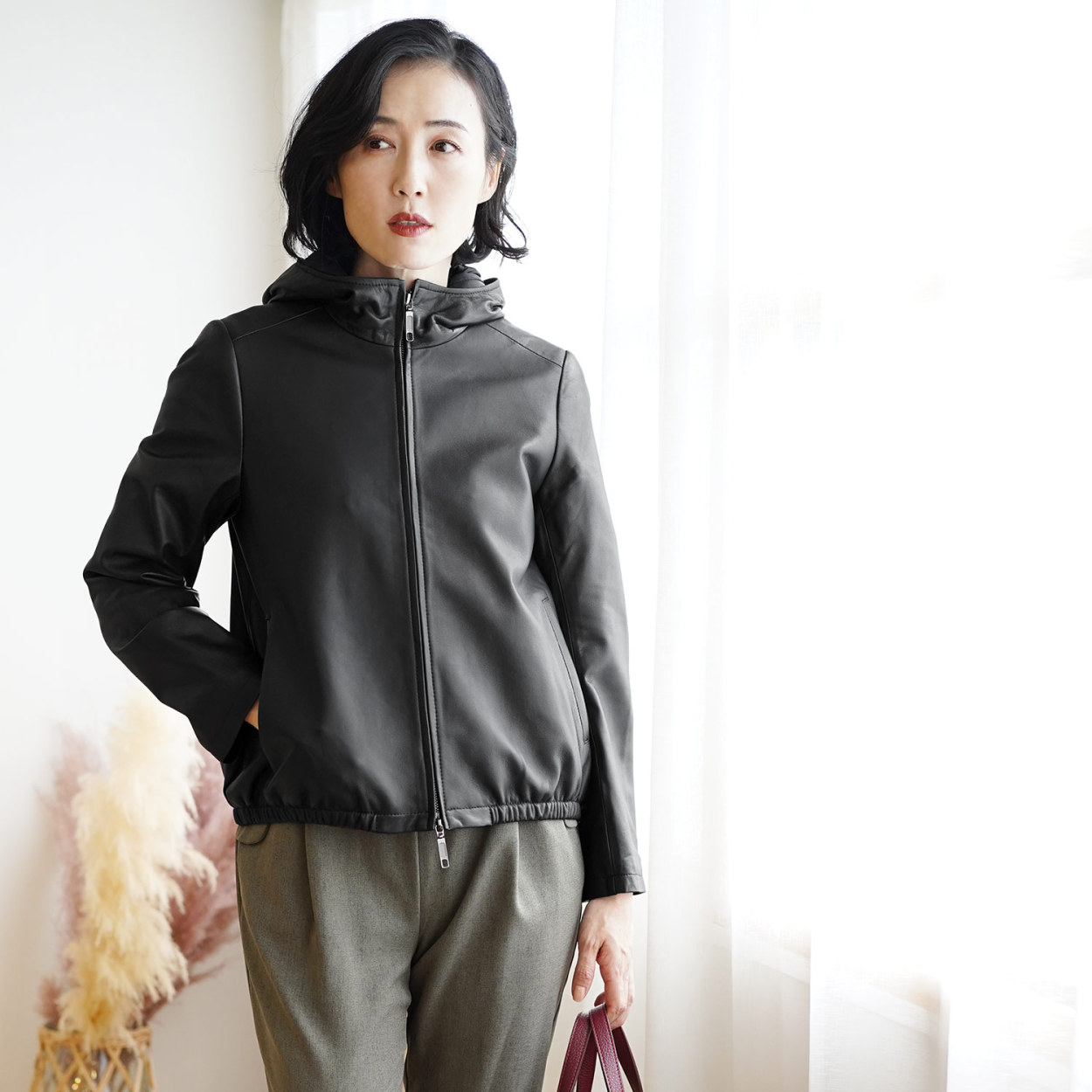 Filomo（フィローモ） [5%offクーポン]レザー パーカー レディース