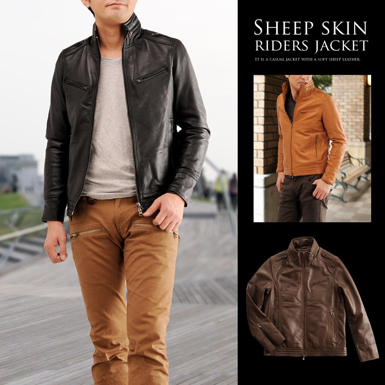 sankyo shokai（三京商会） ［期間限定価格］ライダースレザー シープ