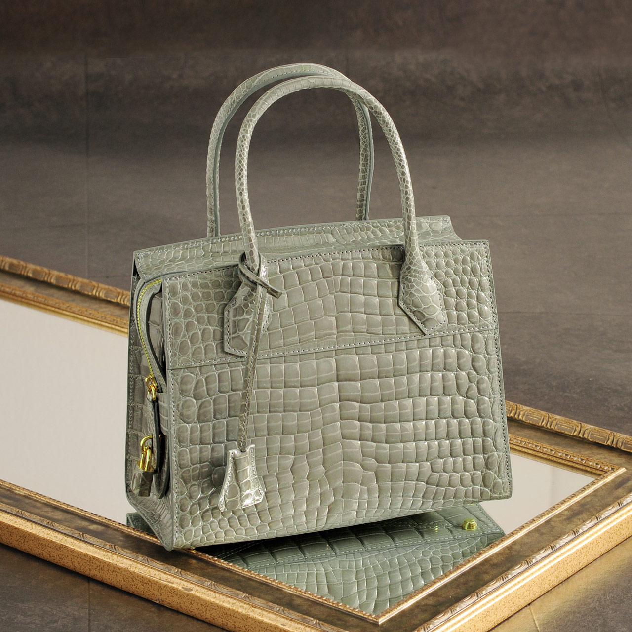 sankyo shokai（三京商会） ［期間限定価格］クロコダイルハンドバッグ