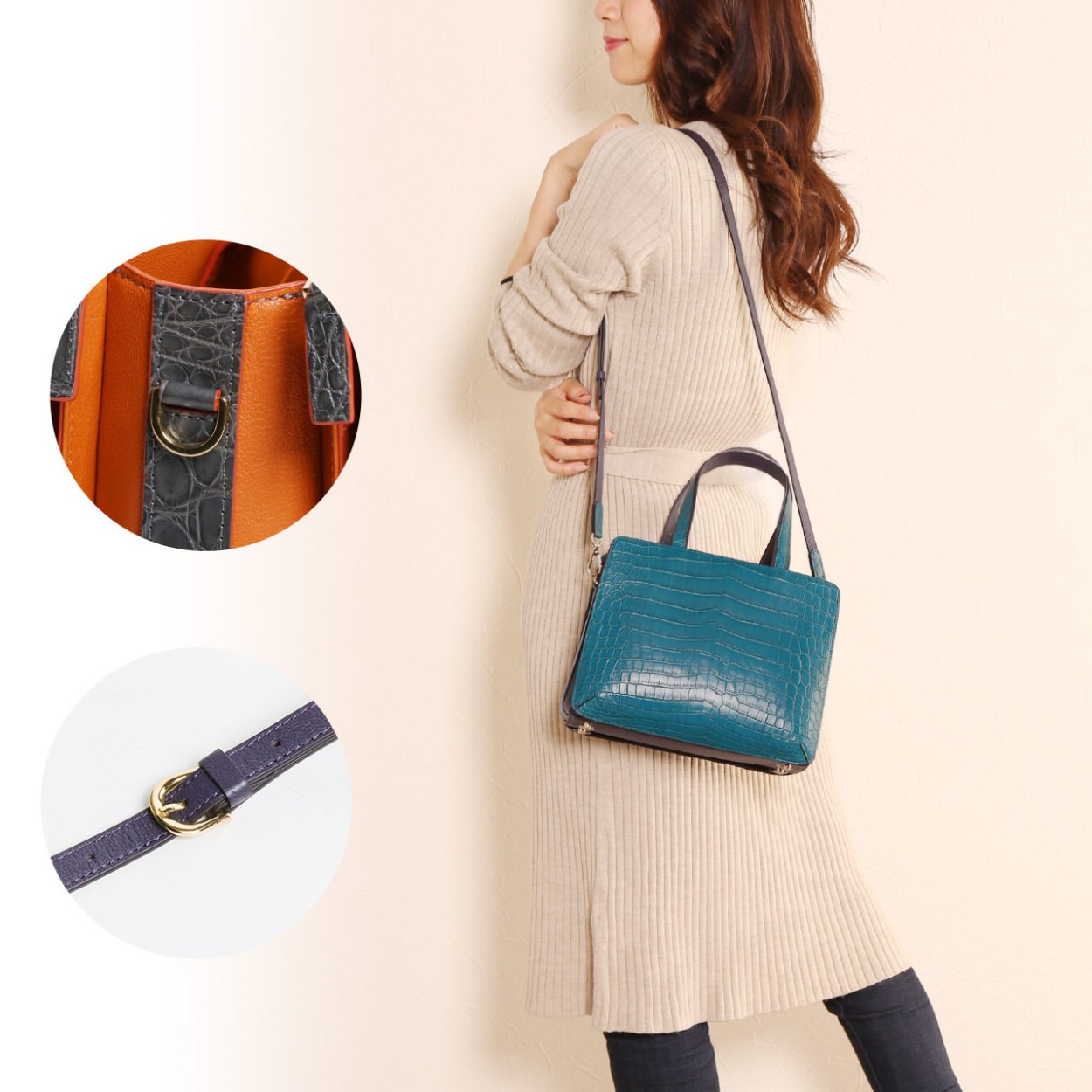 sankyo shokai（三京商会） [28h限定10%off]クロコダイル バッグ