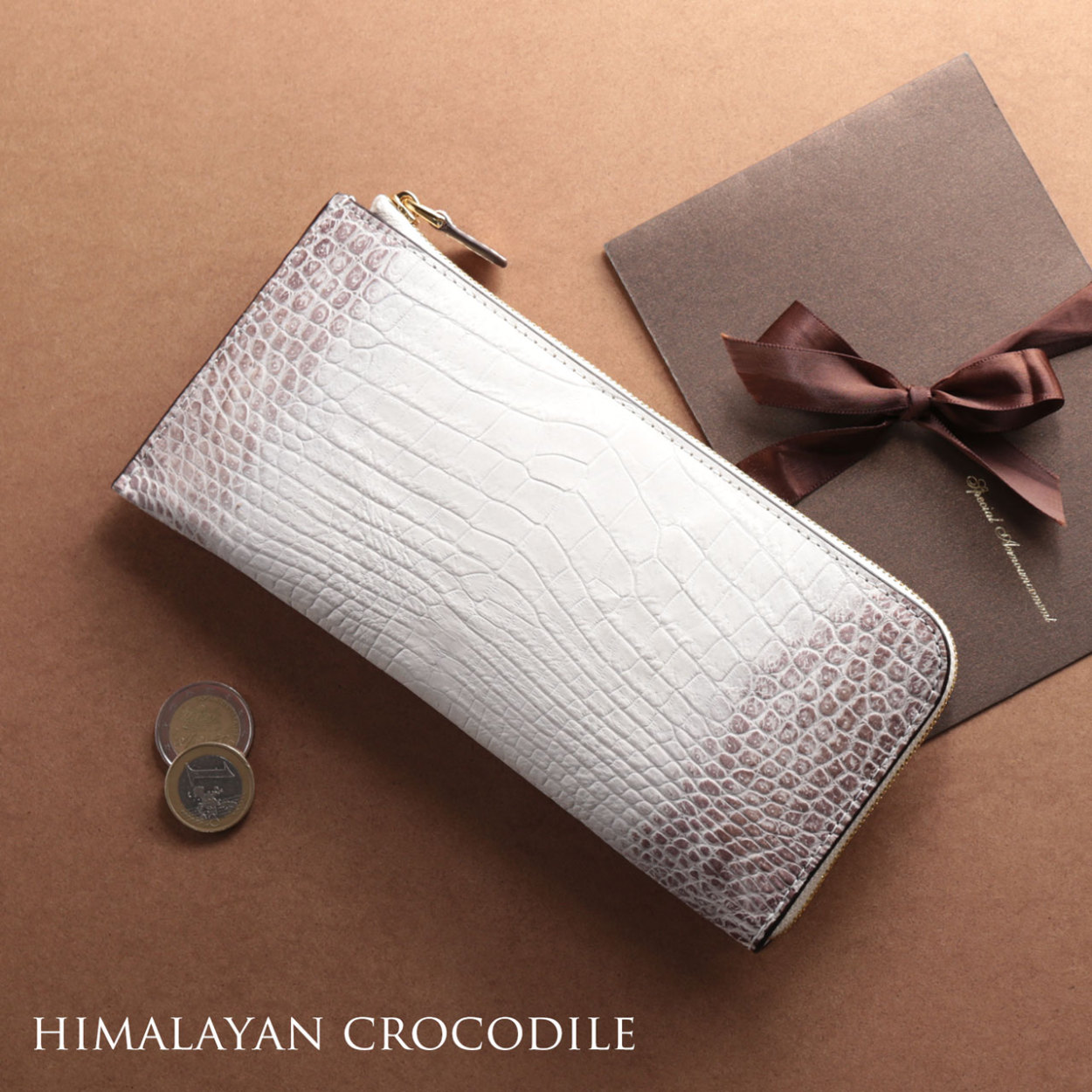 sankyo shokai（三京商会） ヒマラヤ クロコダイル 長財布 レディース