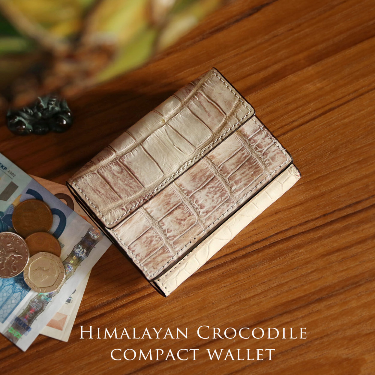 sankyo shokai（三京商会） ヒマラヤ クロコダイル 三つ折り